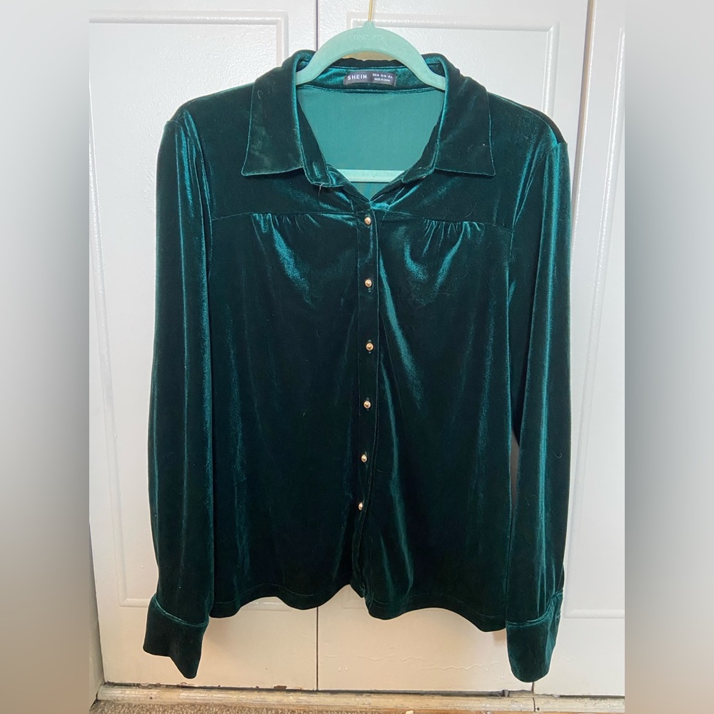 Shein long sleeve button up
